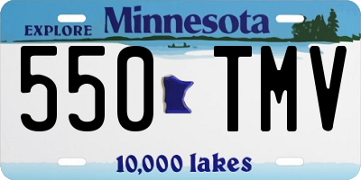 MN license plate 550TMV