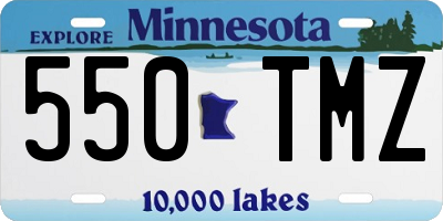 MN license plate 550TMZ