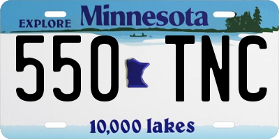 MN license plate 550TNC