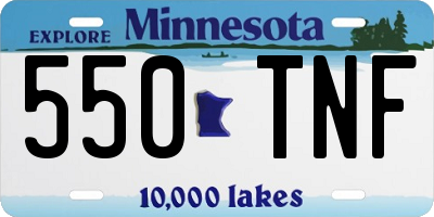 MN license plate 550TNF
