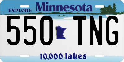 MN license plate 550TNG