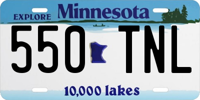 MN license plate 550TNL