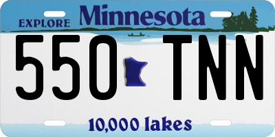 MN license plate 550TNN
