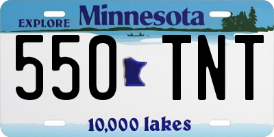 MN license plate 550TNT