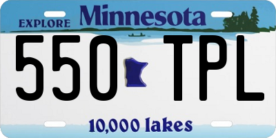 MN license plate 550TPL