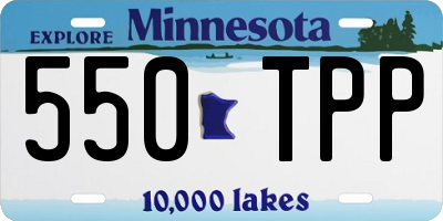 MN license plate 550TPP