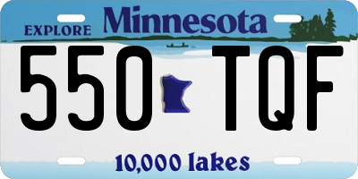 MN license plate 550TQF