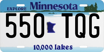MN license plate 550TQG