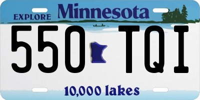 MN license plate 550TQI