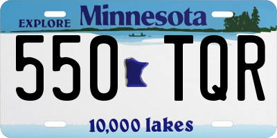 MN license plate 550TQR