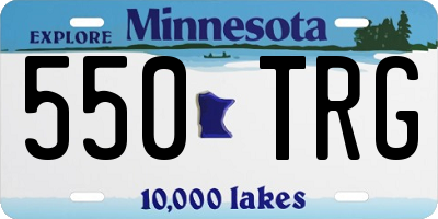 MN license plate 550TRG