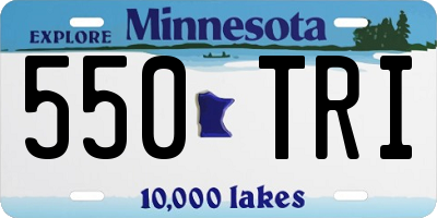 MN license plate 550TRI