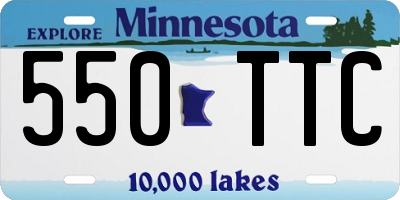 MN license plate 550TTC