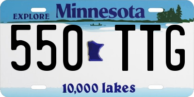 MN license plate 550TTG