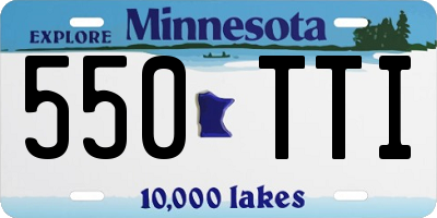 MN license plate 550TTI