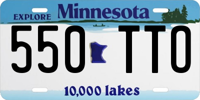 MN license plate 550TTO