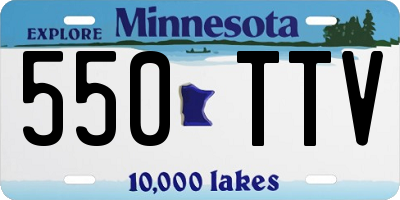 MN license plate 550TTV