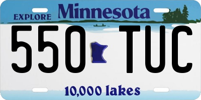 MN license plate 550TUC