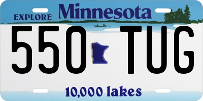 MN license plate 550TUG