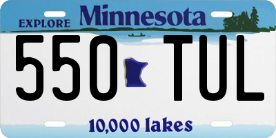 MN license plate 550TUL