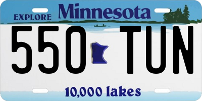 MN license plate 550TUN