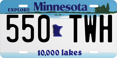 MN license plate 550TWH