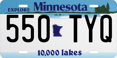 MN license plate 550TYQ