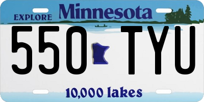 MN license plate 550TYU
