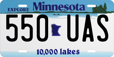 MN license plate 550UAS