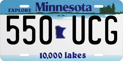 MN license plate 550UCG