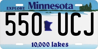 MN license plate 550UCJ