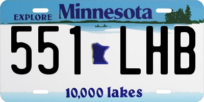 MN license plate 551LHB