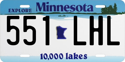 MN license plate 551LHL