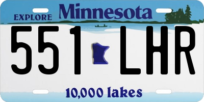 MN license plate 551LHR