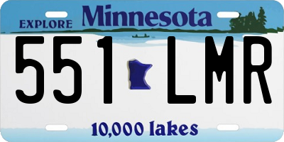 MN license plate 551LMR