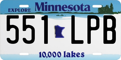 MN license plate 551LPB