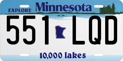 MN license plate 551LQD
