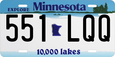 MN license plate 551LQQ