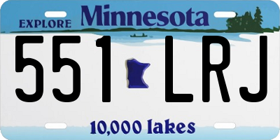 MN license plate 551LRJ