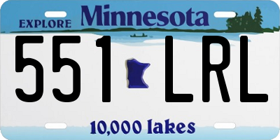MN license plate 551LRL