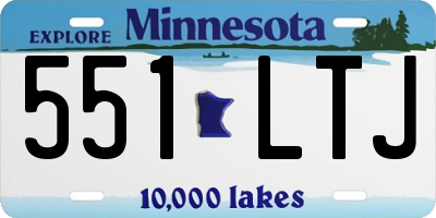 MN license plate 551LTJ