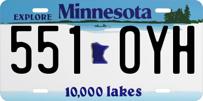 MN license plate 551OYH