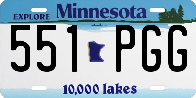 MN license plate 551PGG