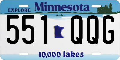 MN license plate 551QQG