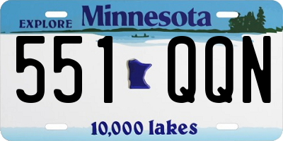 MN license plate 551QQN