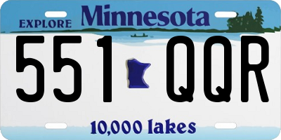 MN license plate 551QQR