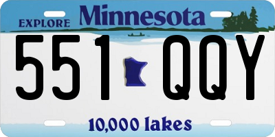 MN license plate 551QQY