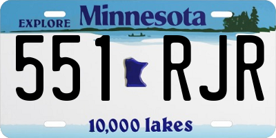MN license plate 551RJR