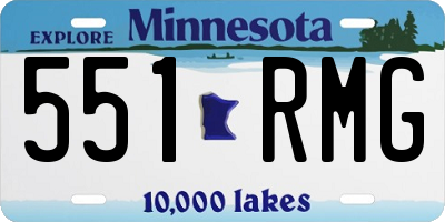 MN license plate 551RMG