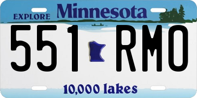 MN license plate 551RMO